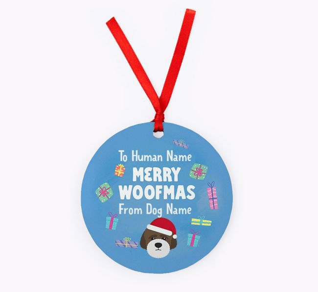 Merry Woofmas: {breedFullName} Christmas Decoration